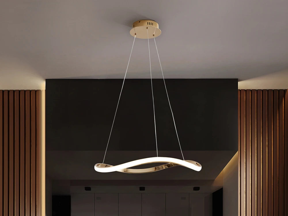 Lustra din Metal/Aluminiu Rosegold 27W D60xH120cm Naos