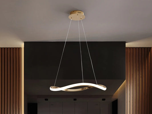 Lustra din Metal/Aluminiu Rosegold 27W D60xH120cm Naos