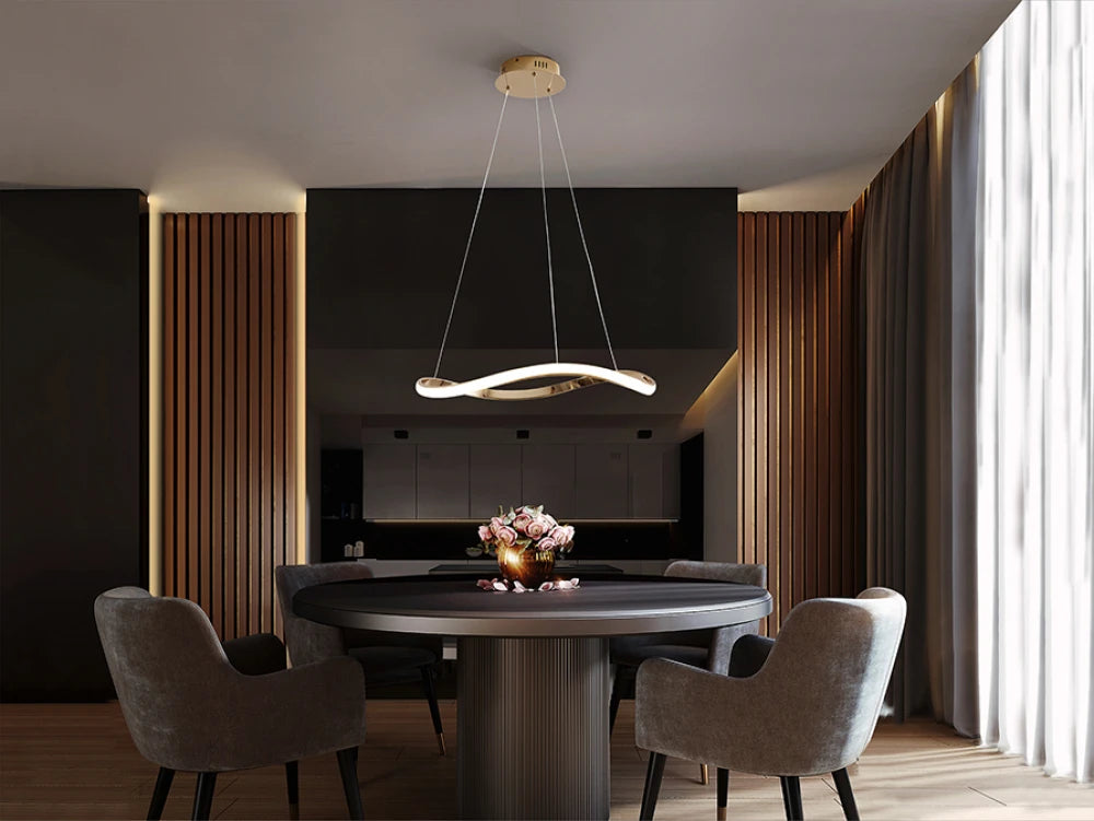 Lustra din Metal/Aluminiu Rosegold 27W D60xH120cm Naos