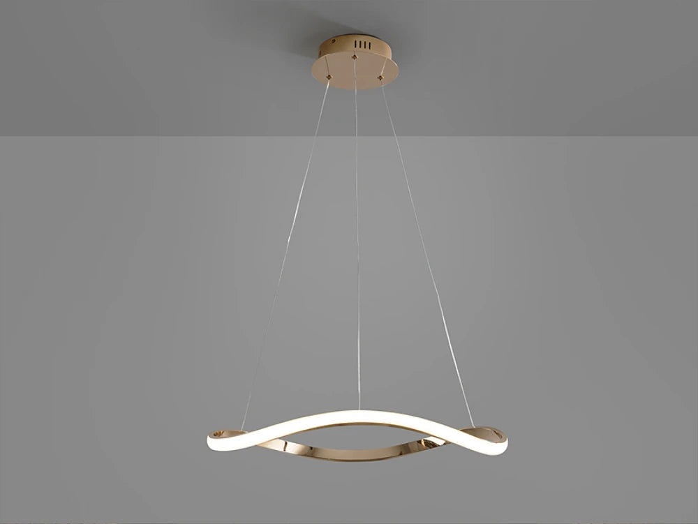 Lustra din Metal/Aluminiu Rosegold 27W D60xH120cm Naos