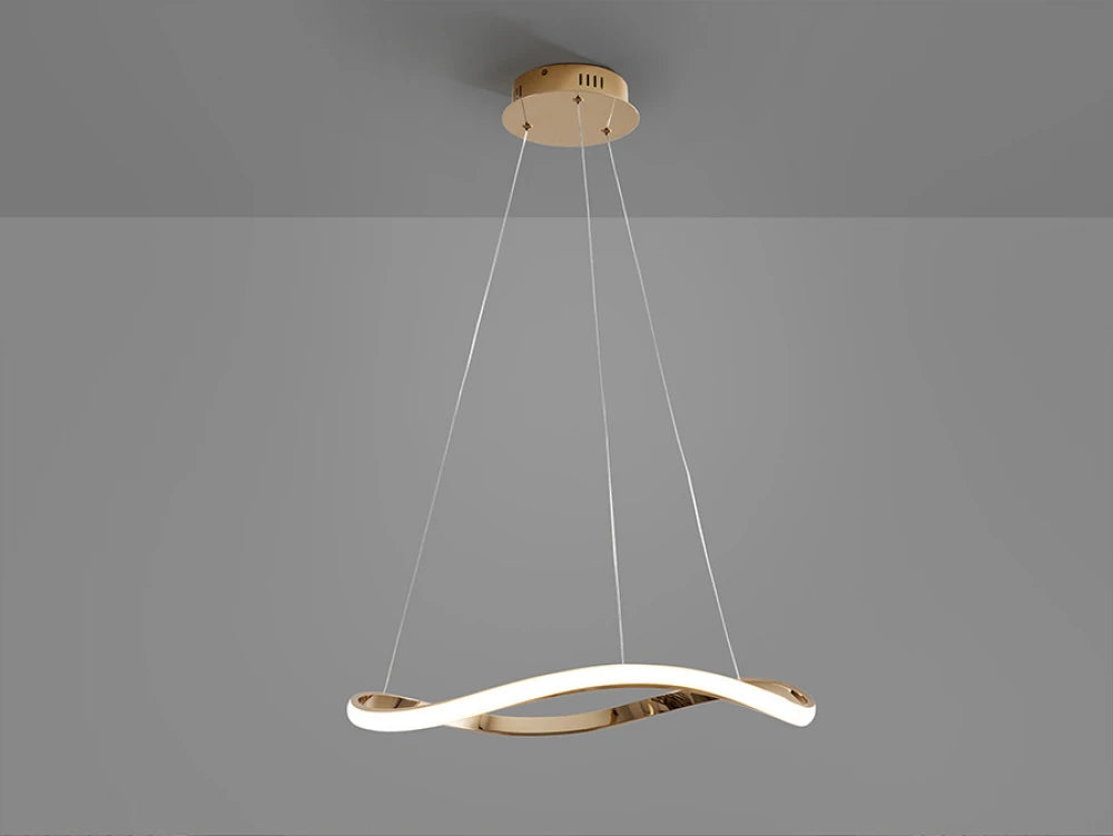 Lustra din Metal/Aluminiu Rosegold 27W D60xH120cm Naos