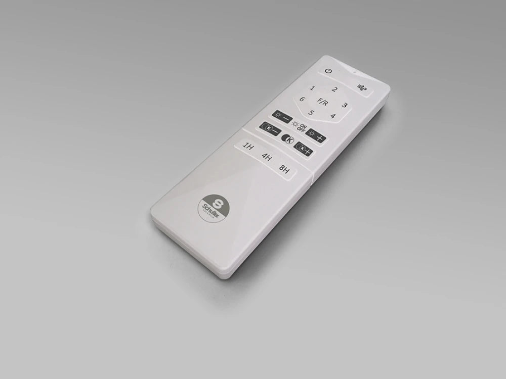 Ventilator cu iluminat din Metal Alb 36W D106xH38cm Enzo