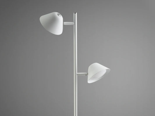 Lampa de podea din Metal/Aluminiu Alb 20W L33xH160cm Taros