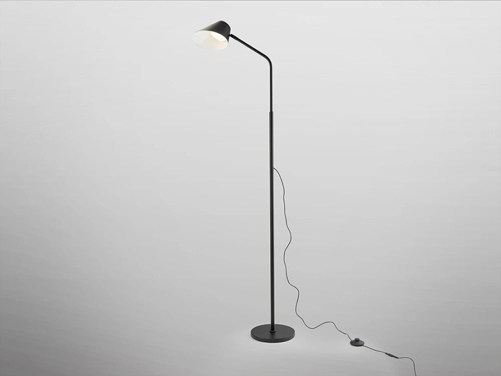 Lampa de podea din Metal/Aluminiu Negru 10W L49xH158cm Esino