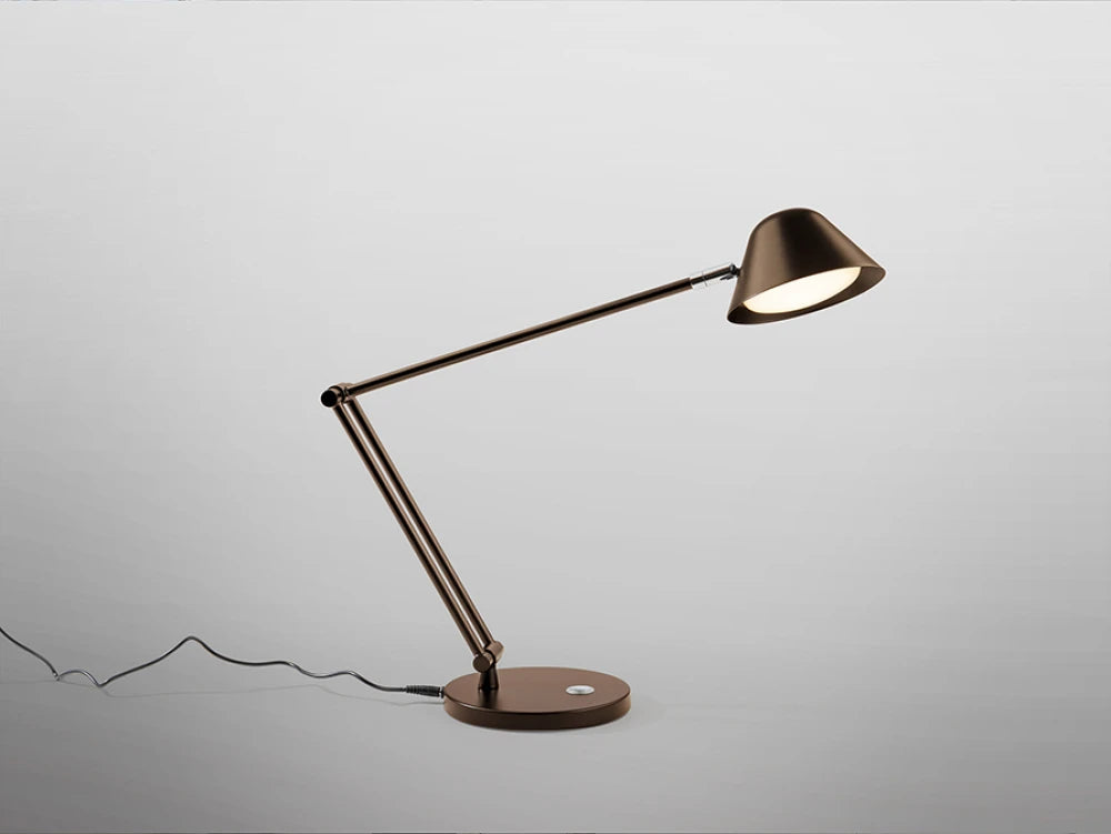 Veioza din Metal/Aluminiu Bronz Inchis 10W L15xH46cm Taros