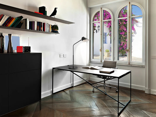 Veioza din Metal/Aluminiu Negru 12W L52xH77cm Esino
