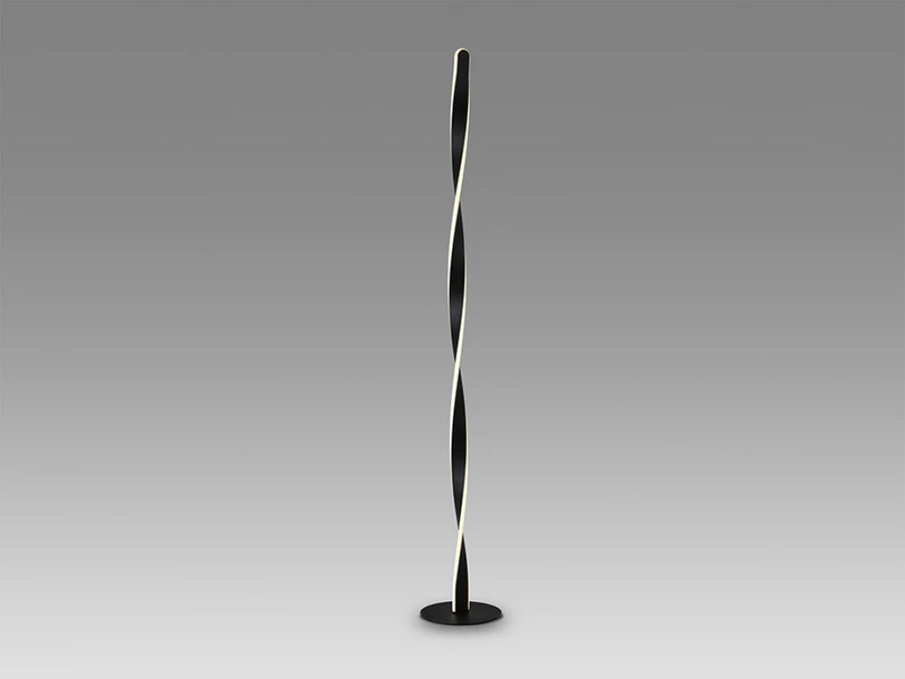 Lampa de podea din Metal Negru 40W D22xH150cm Twist