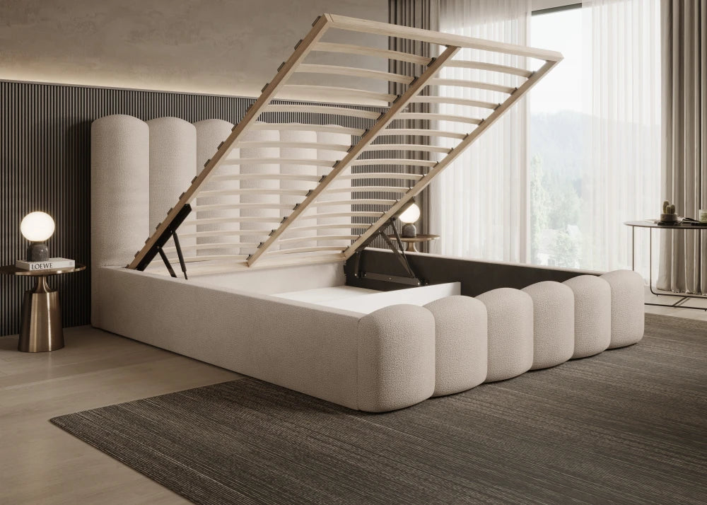Pat 200 x 200 tapitat cu Chenille Perfect harmony Crem Aveline