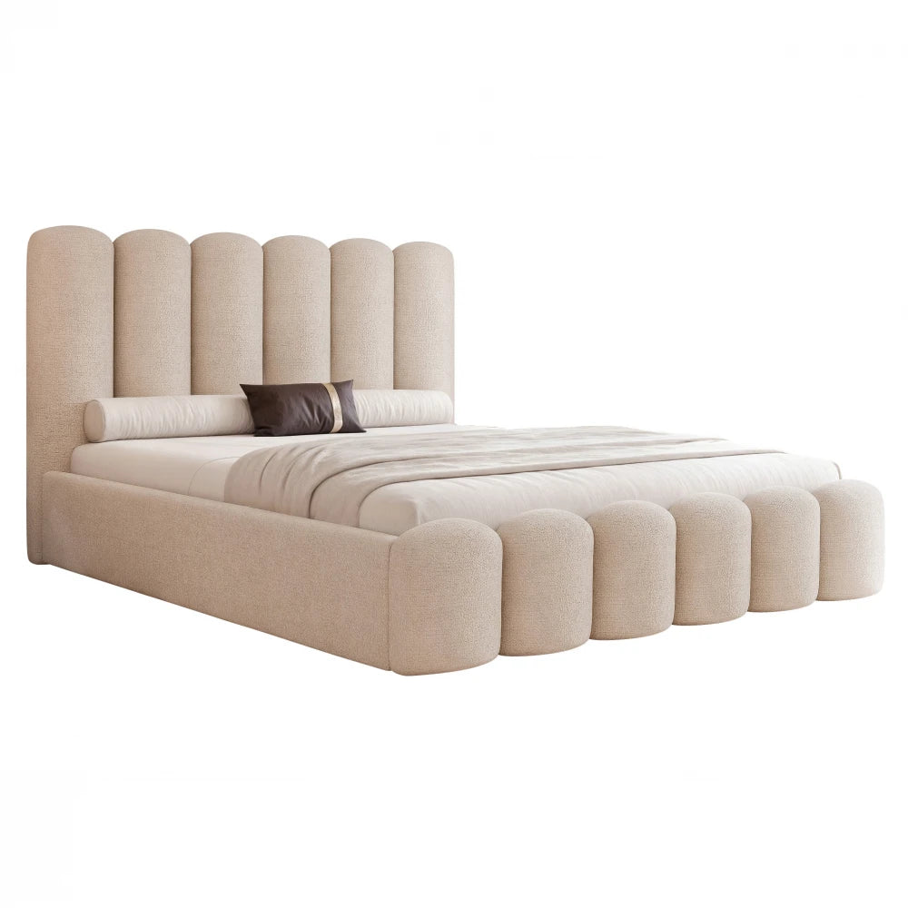 Pat 200 x 200 tapitat cu Chenille Perfect harmony Crem Aveline