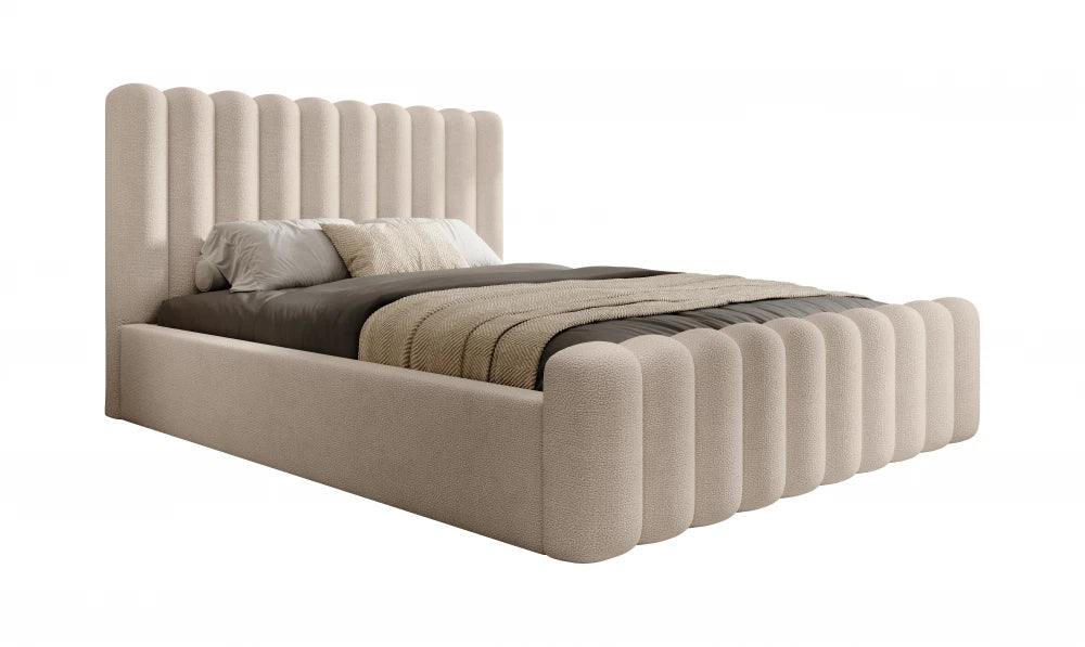 Pat 120 x 200 tapitat cu Chenille Perfect harmony Crem Mira