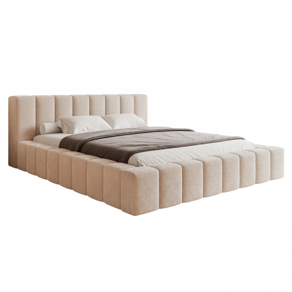 Pat 140 x 200 tapitat cu Chenille Perfect harmony Crem Cubo