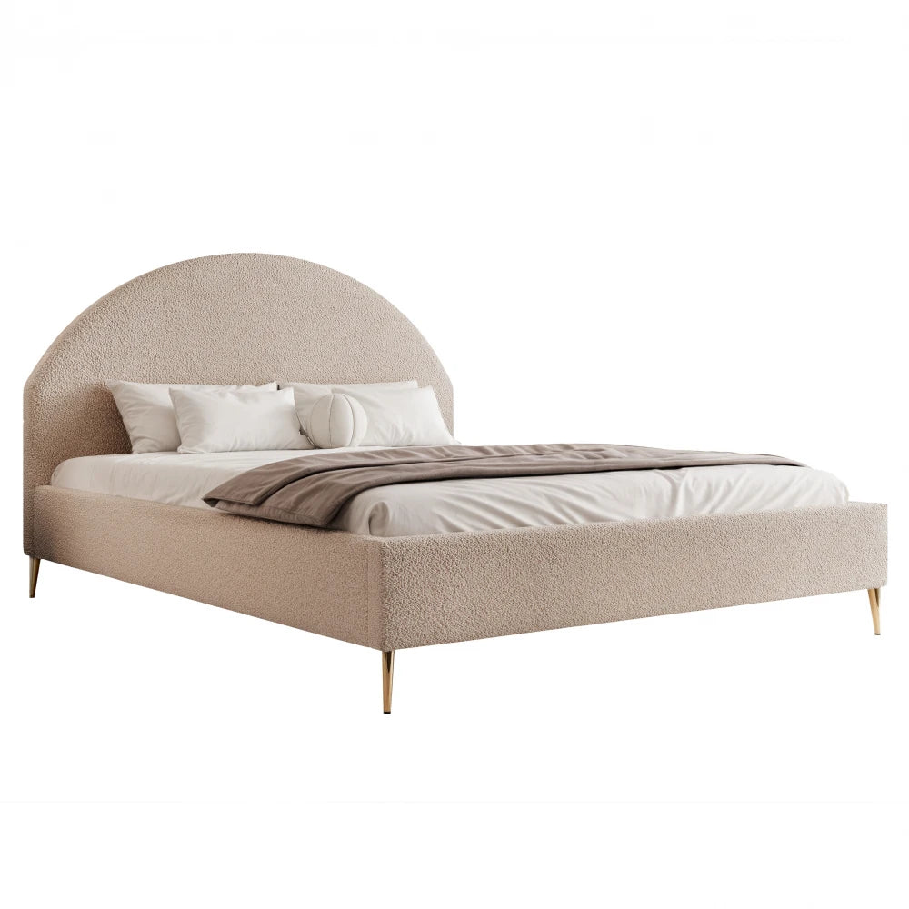 Pat 200 x 200 tapitat cu Chenille Anthology Bej nisip Alora