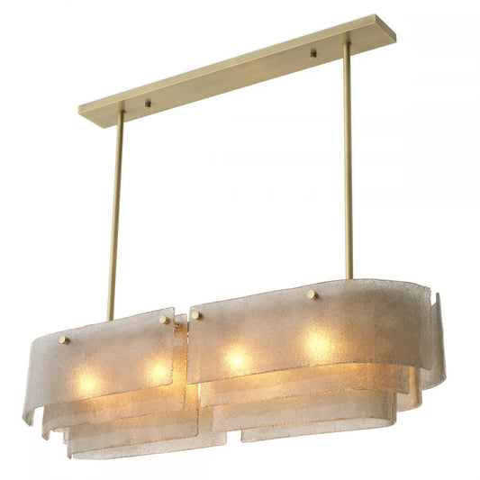 Candelabru din Metal Alama si Sticla Transparent H20.5xL120cm Joy of Light Eichholtz