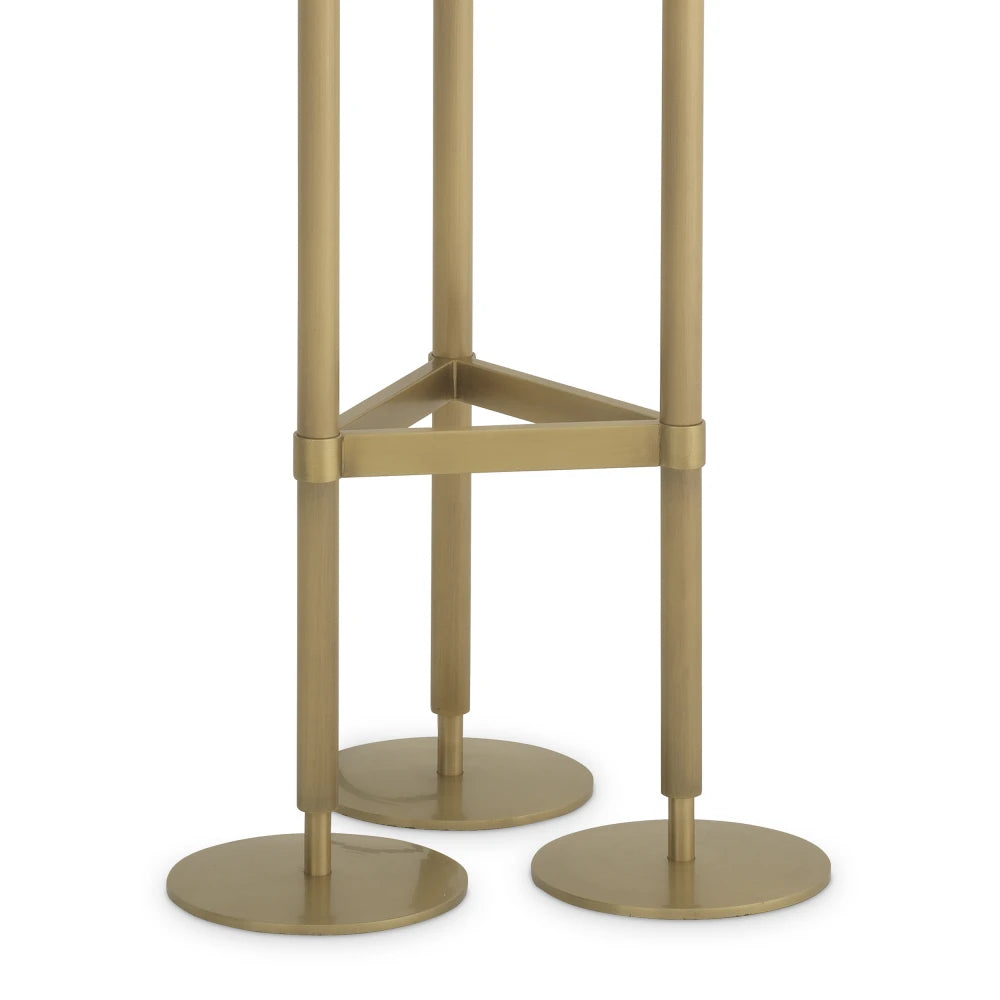 Lampa de podea din Metal Alama si Alabastru Alb H172xL42.5cm Fiori Eichholtz