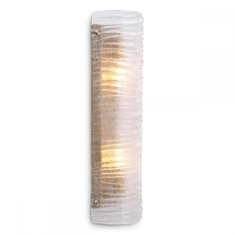 Aplica de perete din Metal Alama si Sticla Transparent H53xL14.5cm Sanchez Eichholtz