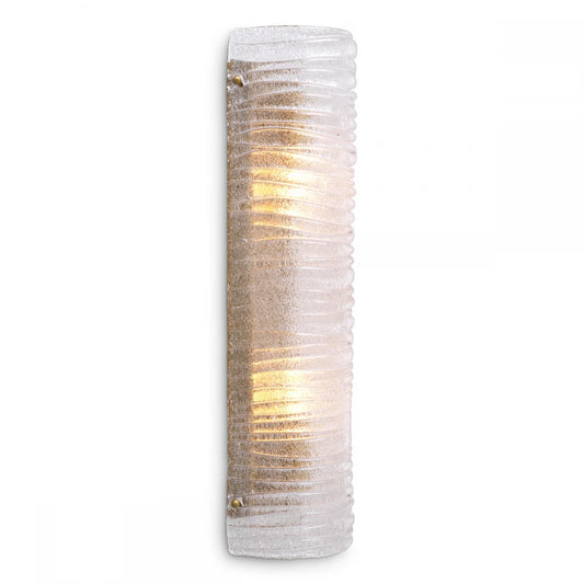Aplica de perete din Metal Alama si Sticla Transparent H53xL14.5cm Sanchez Eichholtz
