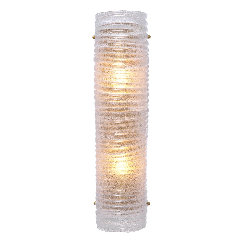 Aplica de perete din Metal Alama si Sticla Transparent H53xL14.5cm Sanchez Eichholtz