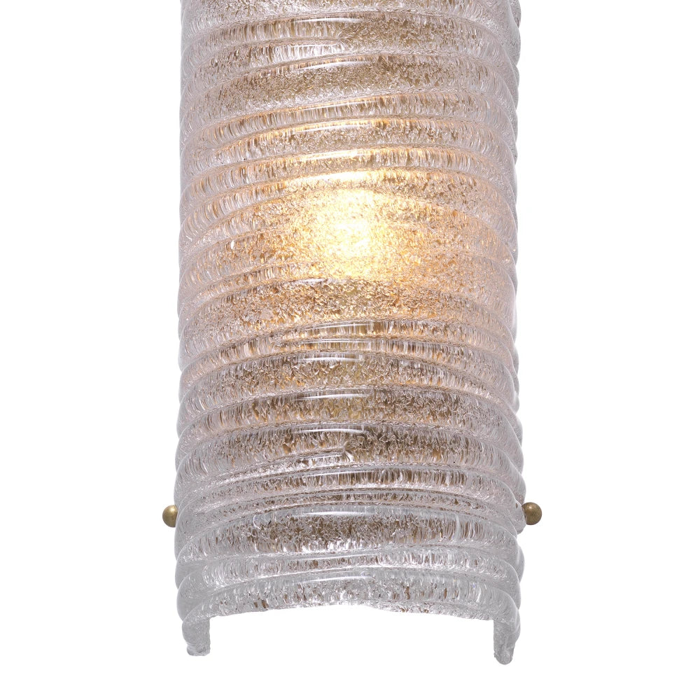 Aplica de perete din Metal Alama si Sticla Transparent H53xL14.5cm Sanchez Eichholtz