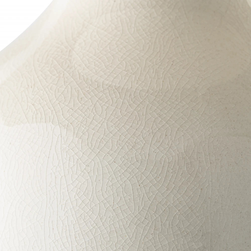 Veioza din Metal/Ceramica Alama/Alb si Stofa Crem H116.5xL40.5cm Mabel Eichholtz