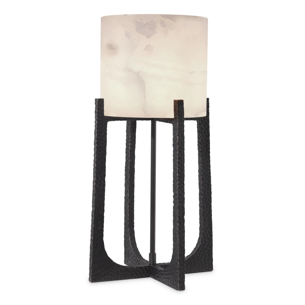 Veioza din Metal Bronz si Alabastru Alb H56.5xL27.5cm Fraser S Eichholtz