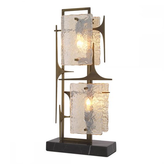 Veioza din Metal Alama si Sticla Transparent H72xL32.5cm Zeno Eichholtz