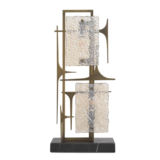 Veioza din Metal Alama si Sticla Transparent H72xL32.5cm Zeno Eichholtz