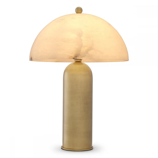 Veioza din Metal Alama si Alabastru Alb H58xL39.5cm Lorenza Eichholtz