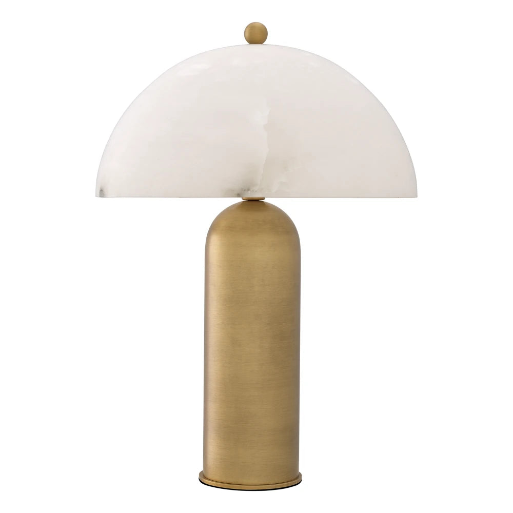 Veioza din Metal Alama si Alabastru Alb H58xL39.5cm Lorenza Eichholtz