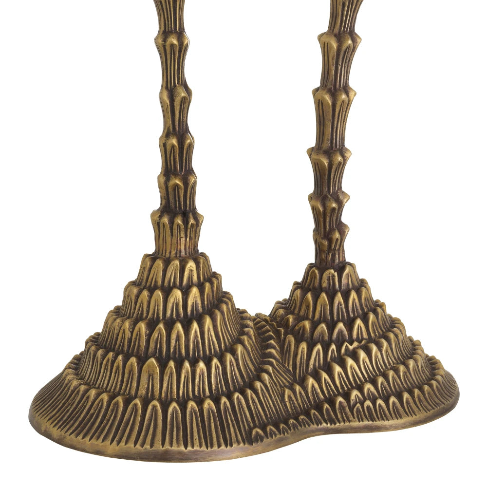 Veioza din Metal Alma si Stofa boucle Alb H78xL39cm Forenza Eichholtz