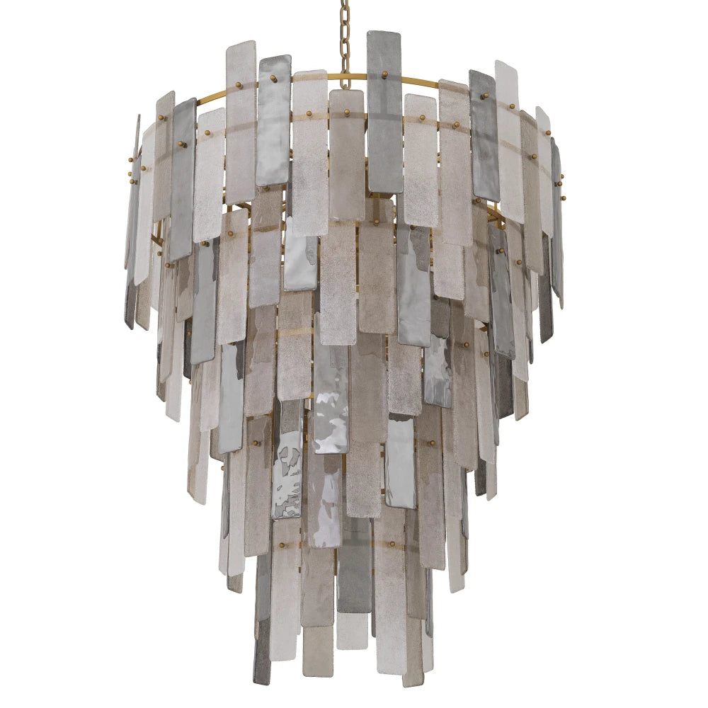 Candelabru din Metal Alama si Sticla Multicolor H141xD114cm Greyson XXL Eichholtz