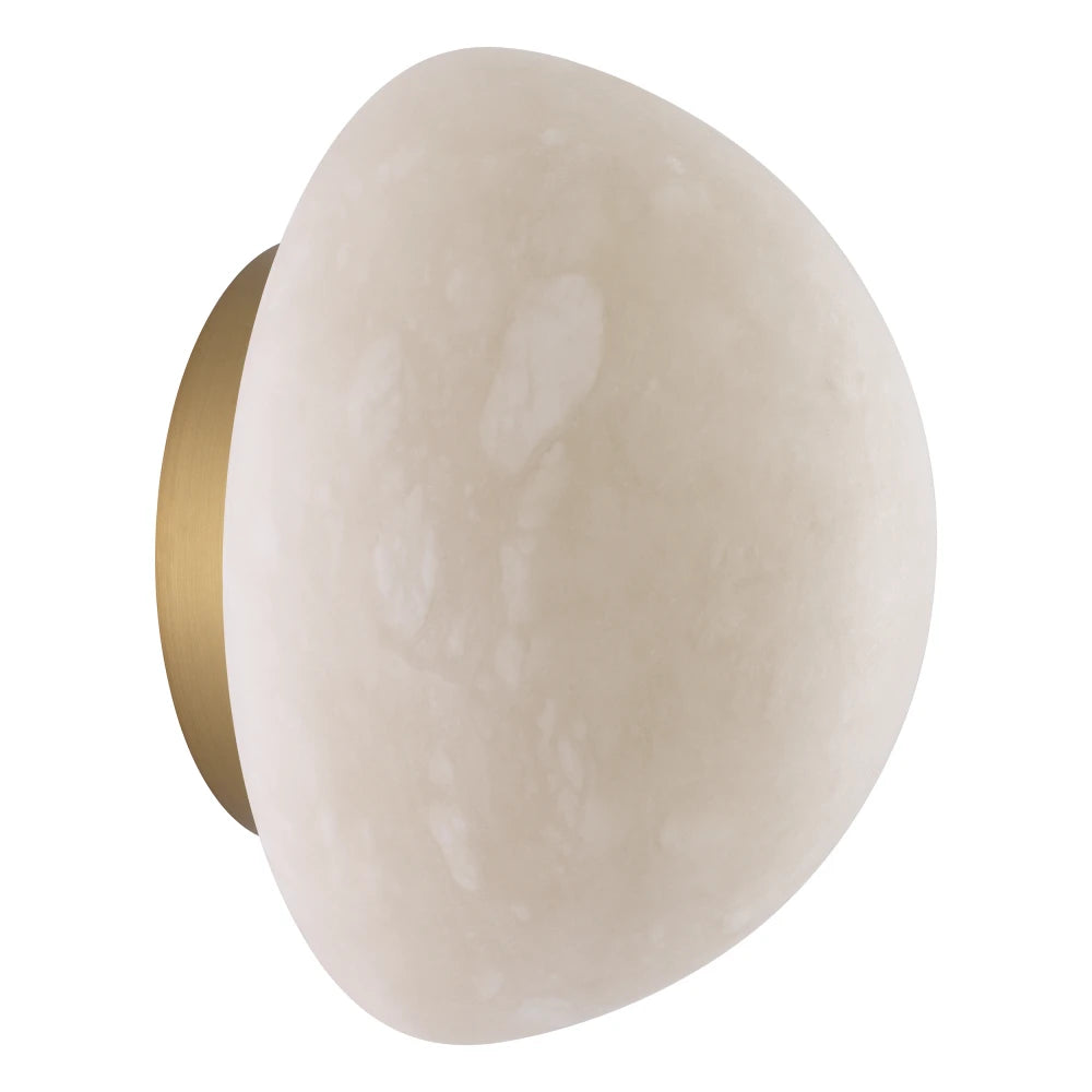 Aplica de perete din Metal Alama si Alabastru Alb H24xL24cm Triton Eichholtz