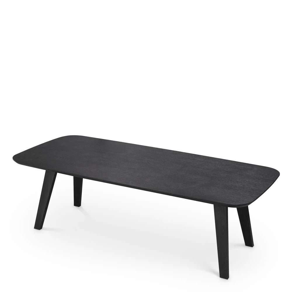 Masa din Furnir de stejar Negru L245xH77cm Glover Eichholtz