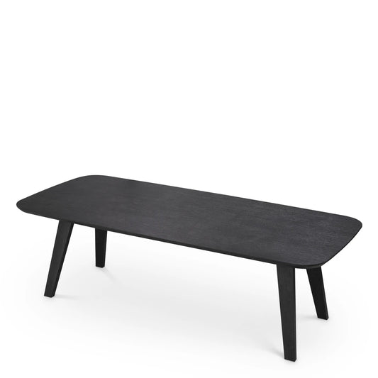 Masa din Furnir de stejar Negru L245xH77cm Glover Eichholtz