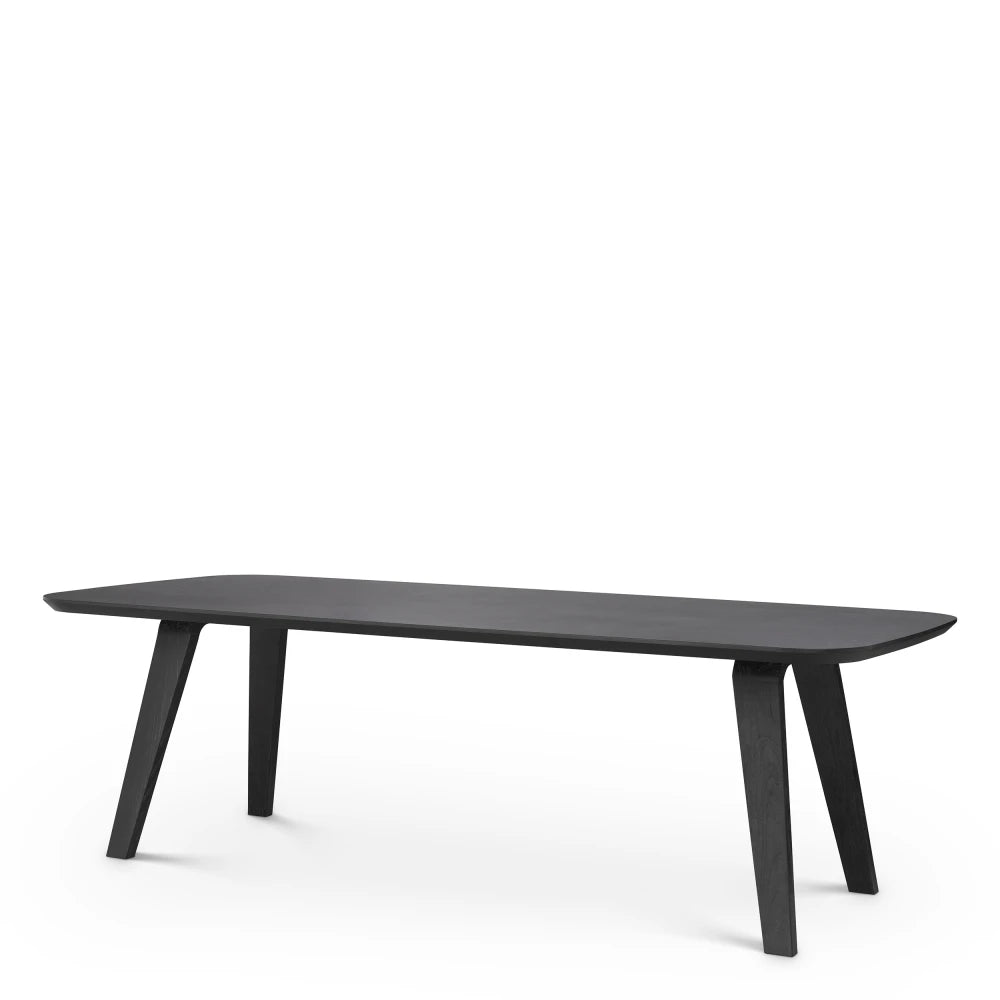 Masa din Furnir de stejar Negru L245xH77cm Glover Eichholtz