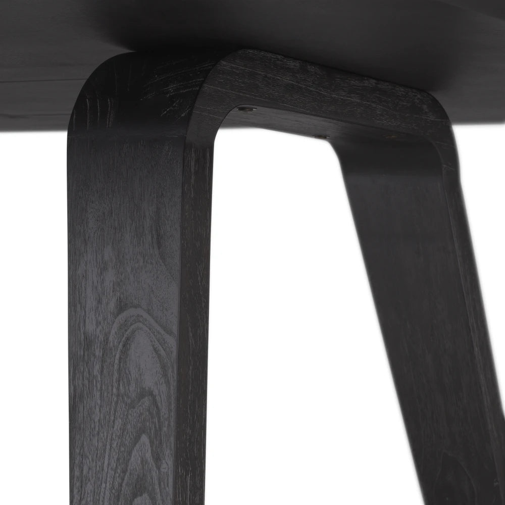 Masa din Furnir de stejar Negru L245xH77cm Glover Eichholtz
