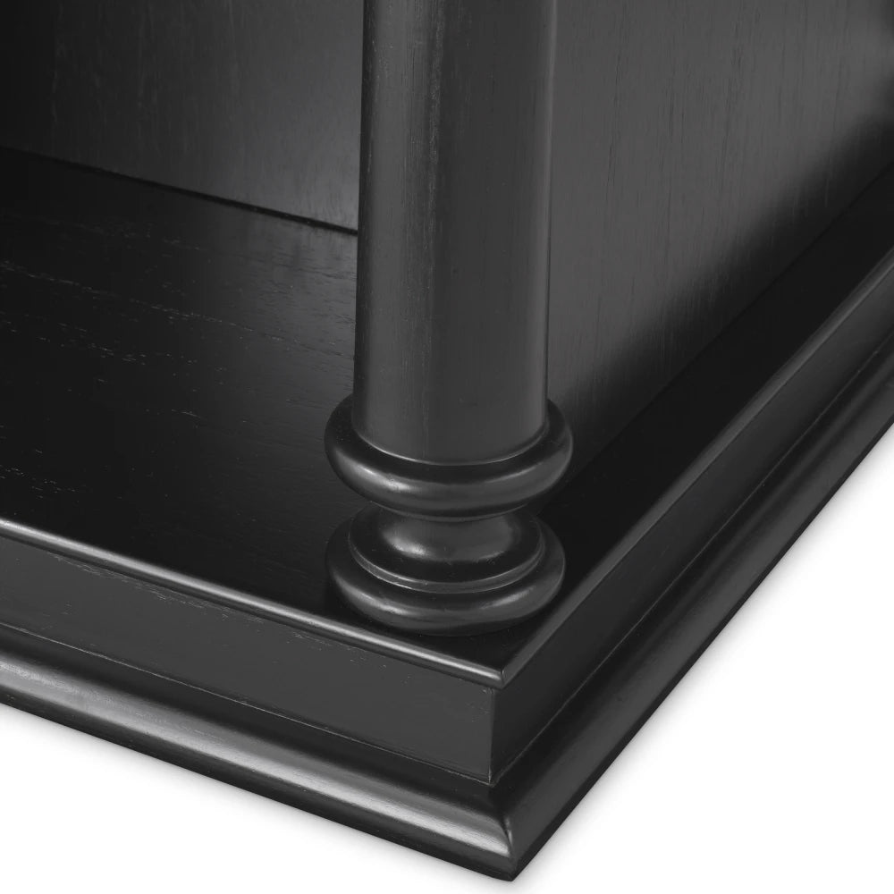 Masa din Lemn de mindi/MDF Negru L300xH78cm Library Eichholtz
