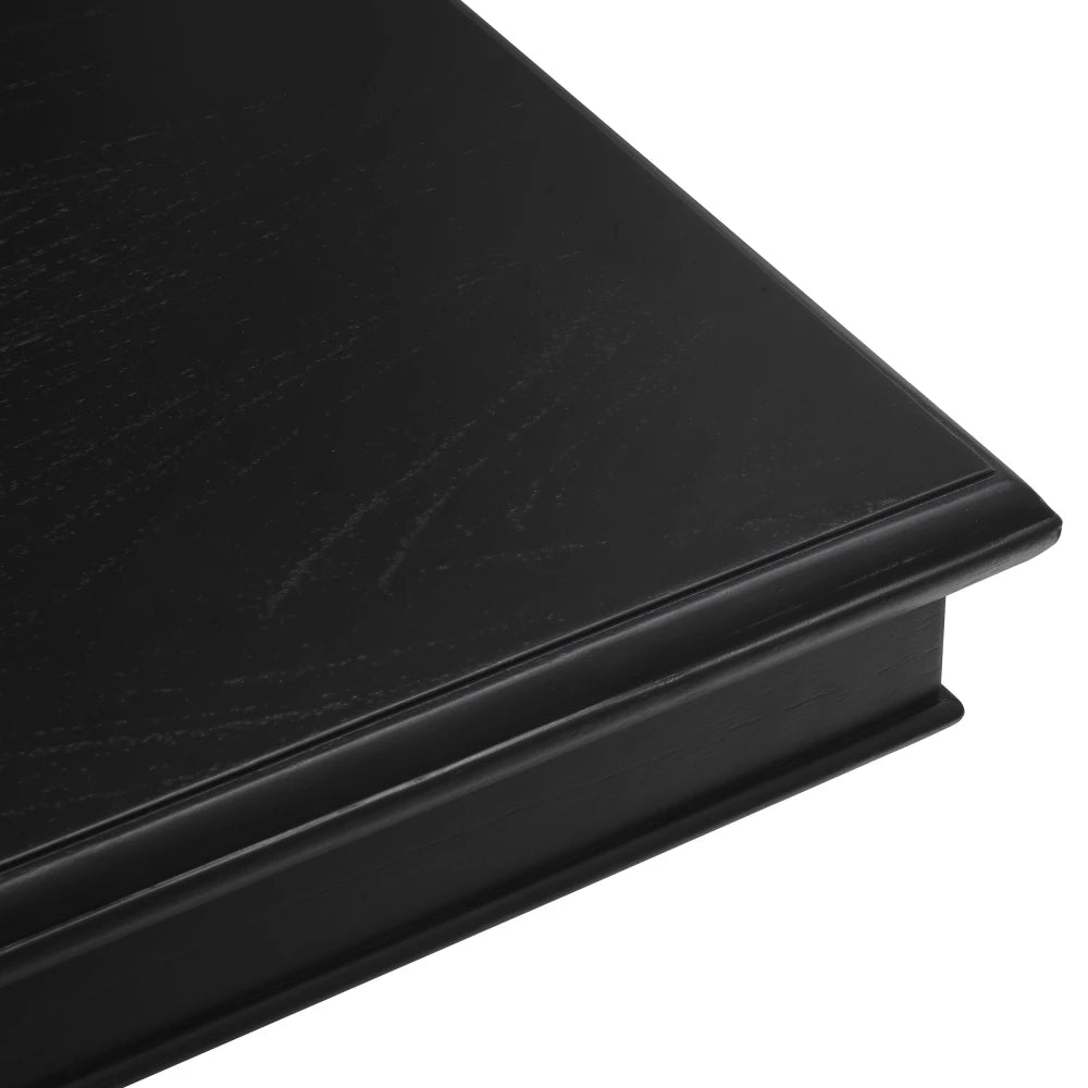 Masa din Lemn de mindi/MDF Negru L300xH78cm Library Eichholtz