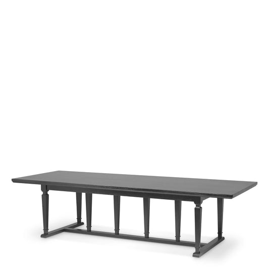 Masa din Lemn de mindi/MDF Negru L300xH76cm Americana Eichholtz