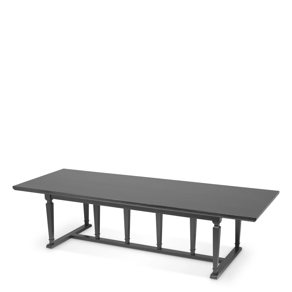 Masa din Lemn de mindi/MDF Negru L300xH76cm Americana Eichholtz
