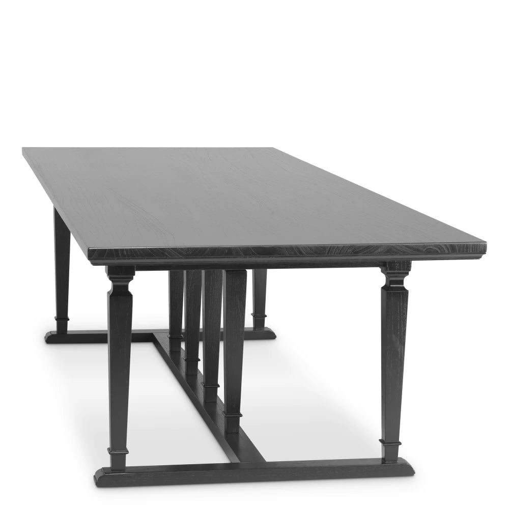 Masa din Lemn de mindi/MDF Negru L300xH76cm Americana Eichholtz
