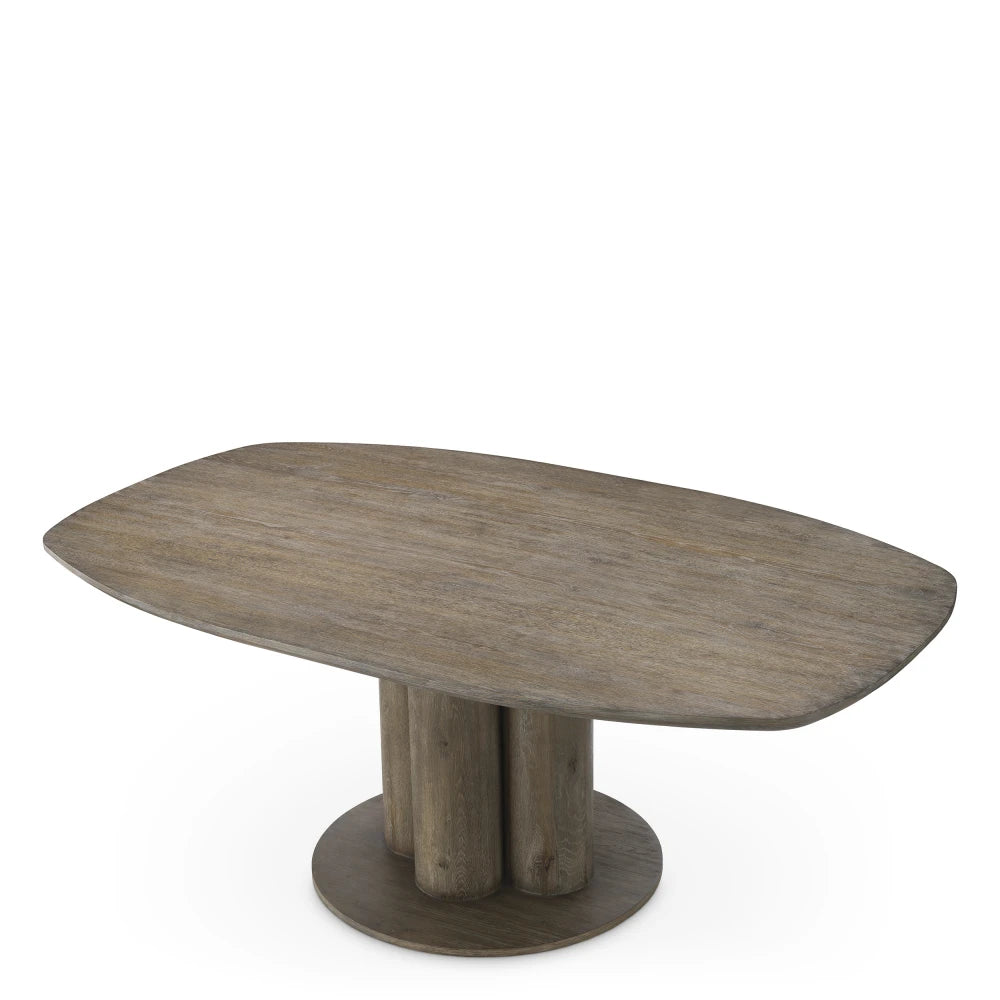 Masa din Furnir de stejar silverstone Maro L200xH77cm Westwood Eichholtz