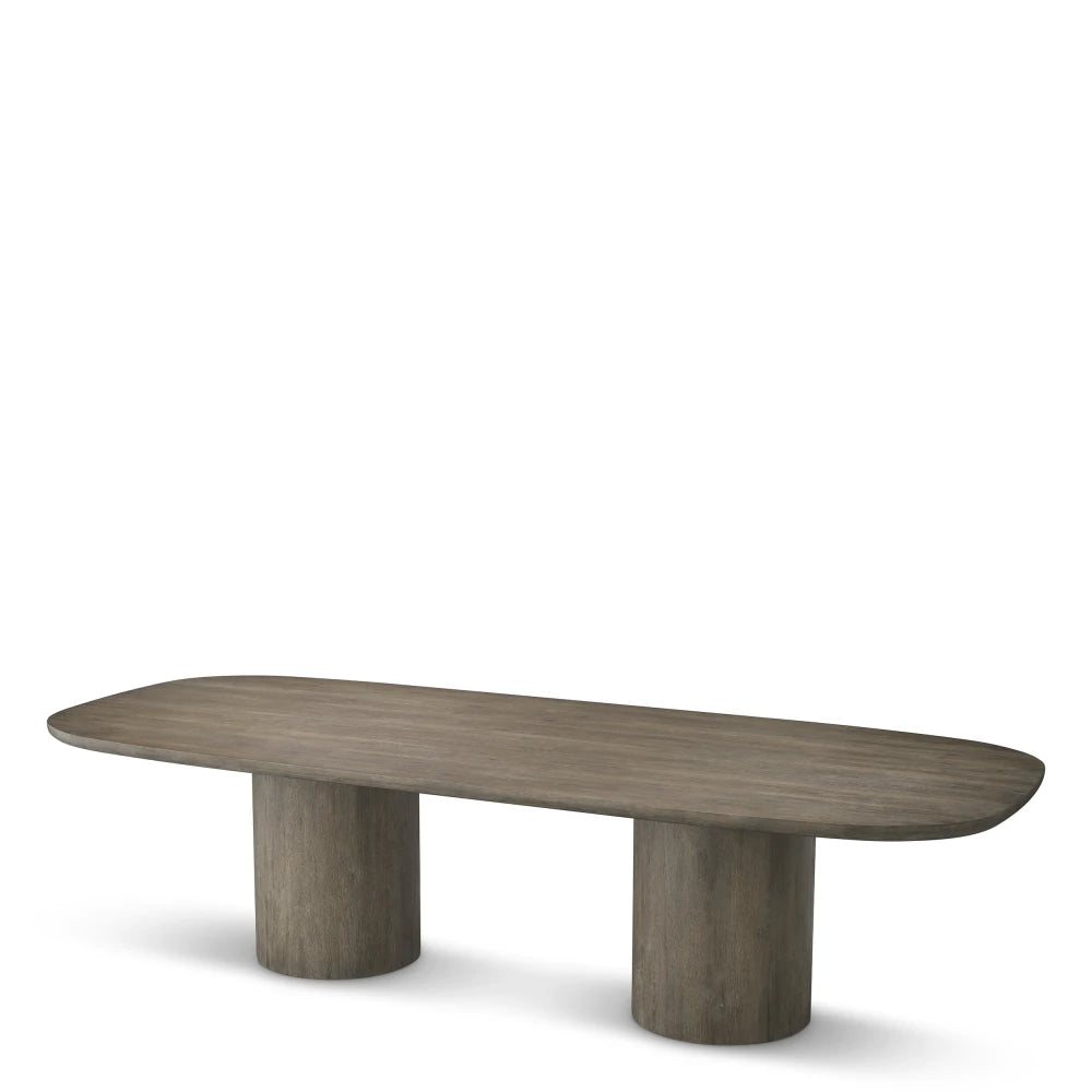 Masa din Furnir de stejar silverstone Maro L300xH76cm Glenmont Eichholtz