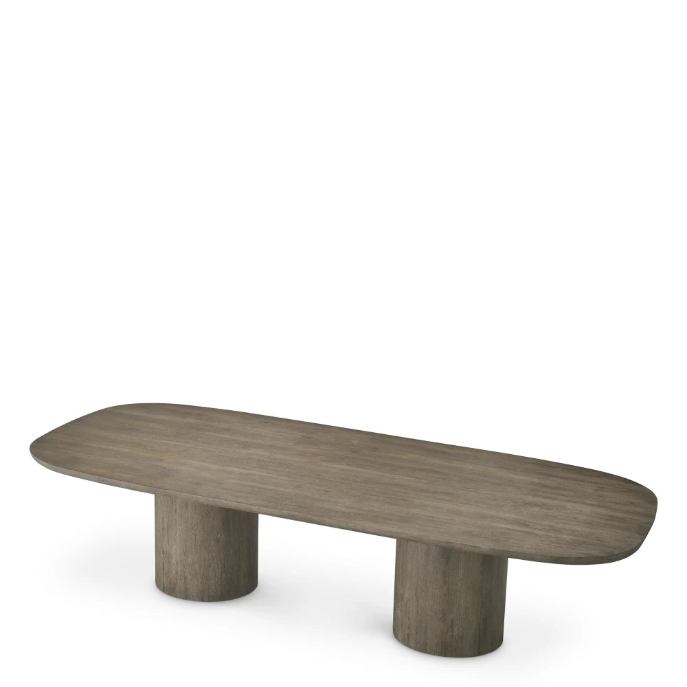 Masa din Furnir de stejar silverstone Maro L300xH76cm Glenmont Eichholtz