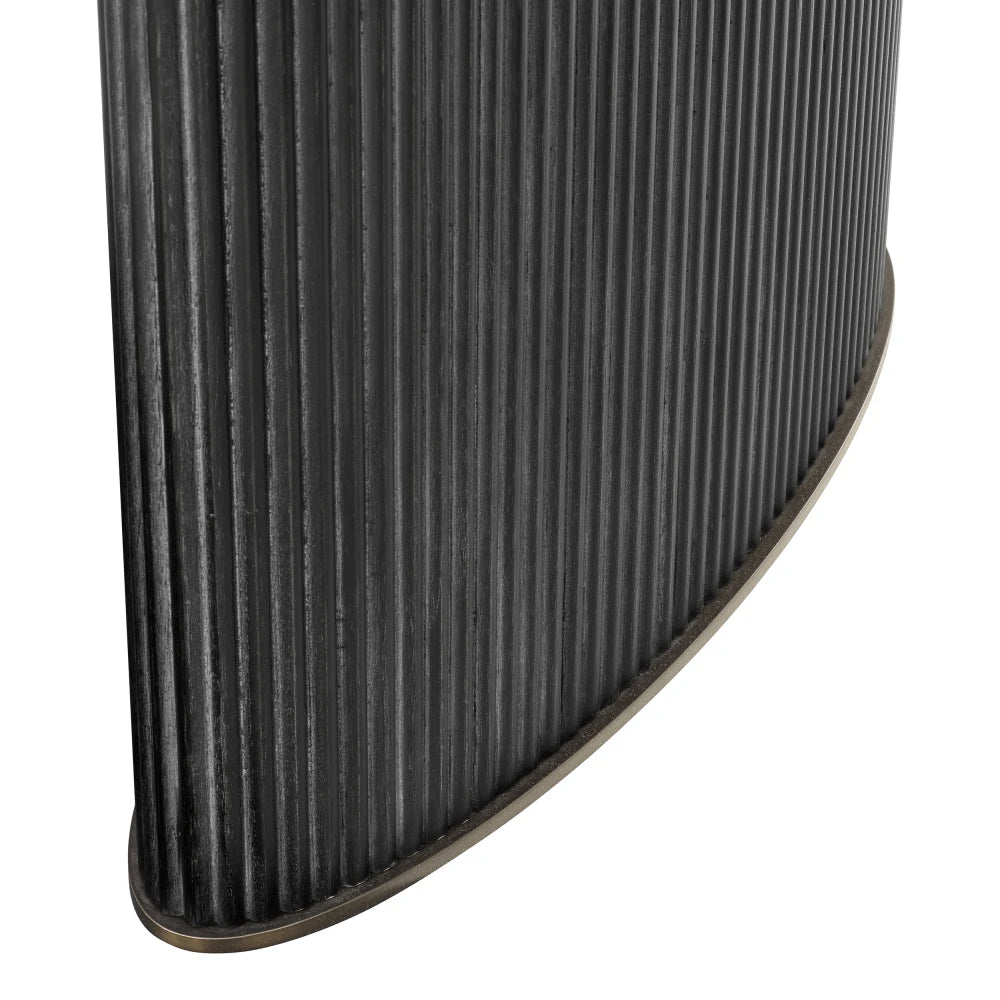 Masa din Furnir de stejar  Negru L230xH76cm Winston Eichholtz