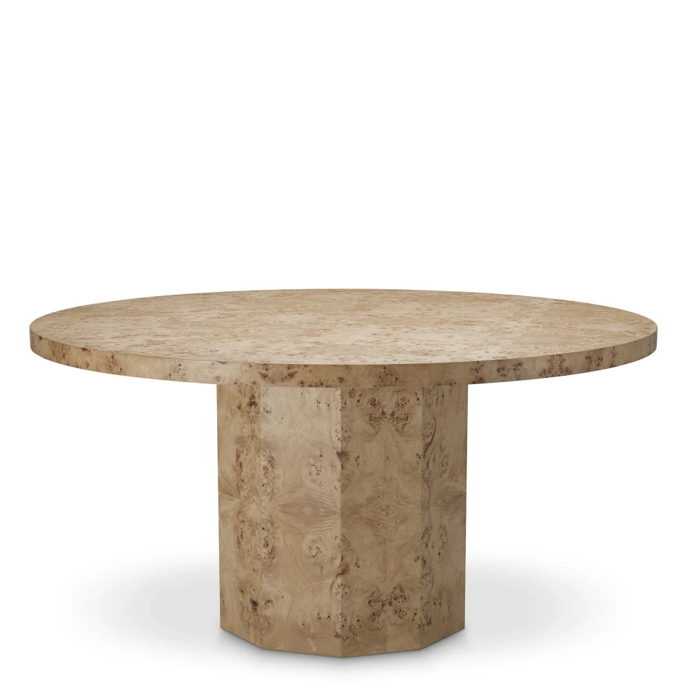 Masa din Furnir mappa burl Maro D150xH75.5cm Kingsgrove Eichholtz