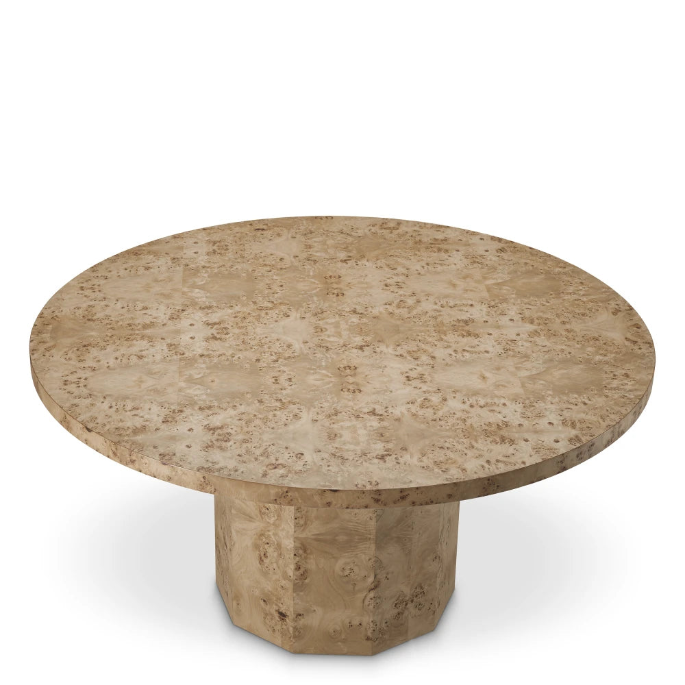 Masa din Furnir mappa burl Maro D150xH75.5cm Kingsgrove Eichholtz