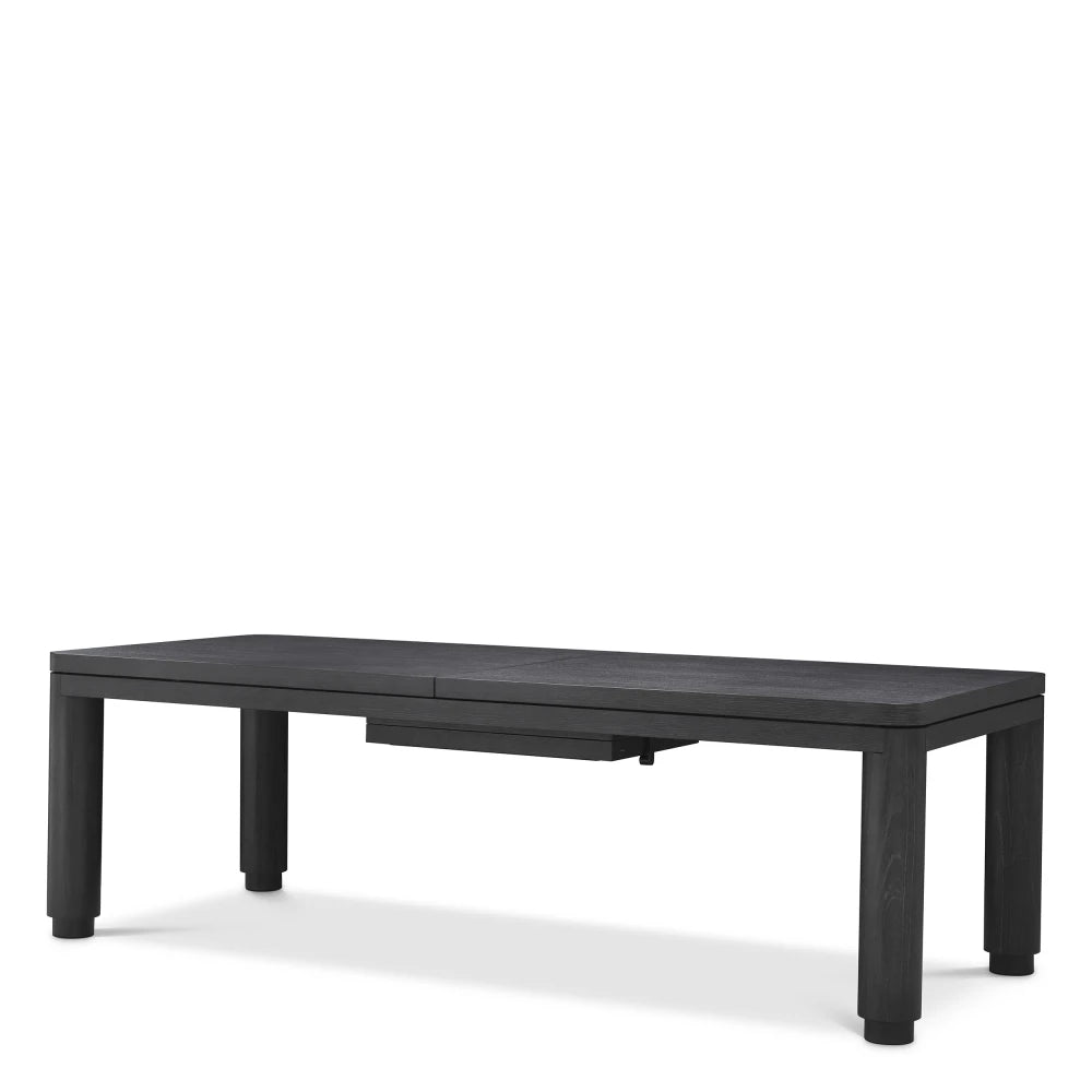 Masa extensibila din Furnir de stejar Negru L240-310xH80cm Atelier S Eichholtz