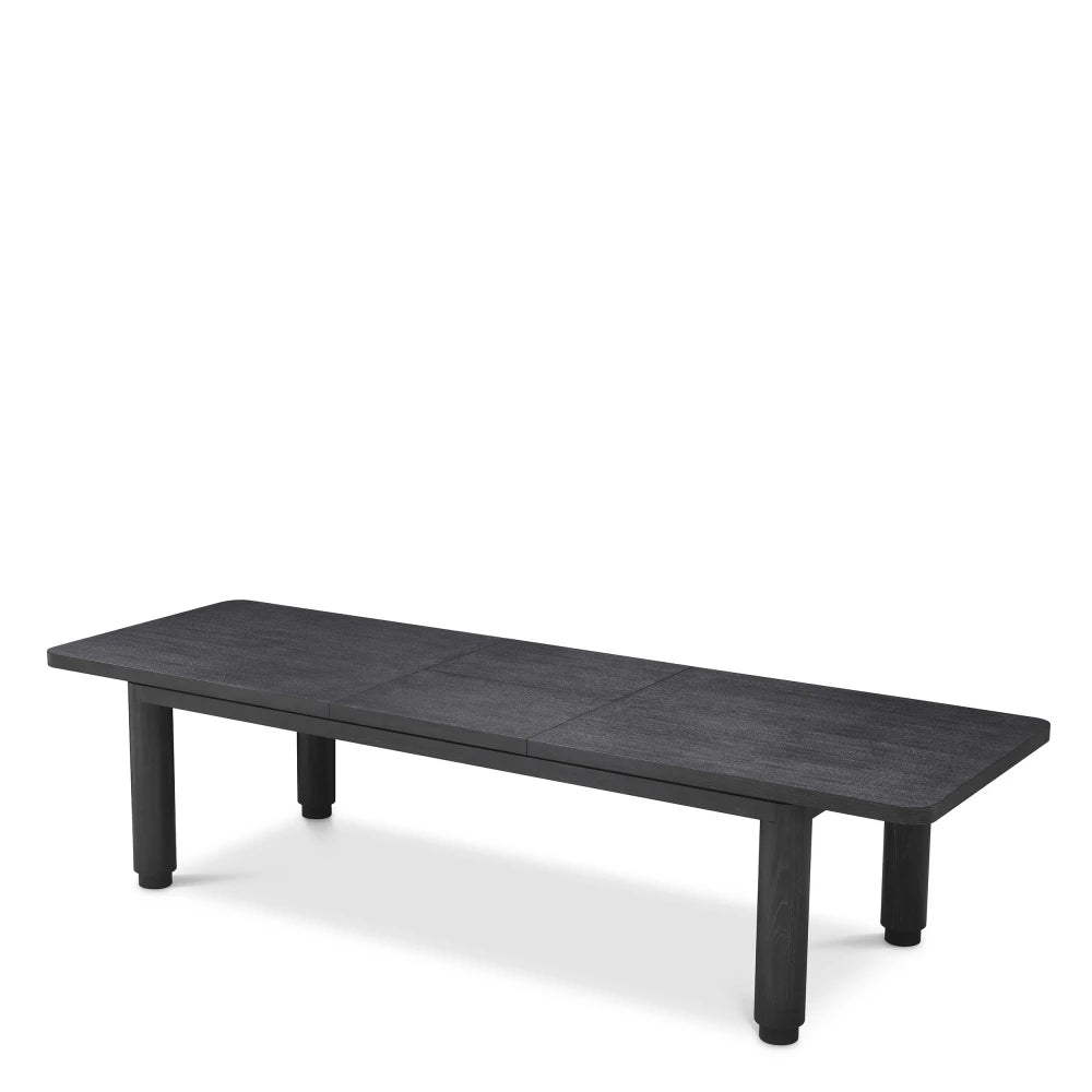 Masa extensibila din Furnir de stejar Negru L240-310xH80cm Atelier S Eichholtz