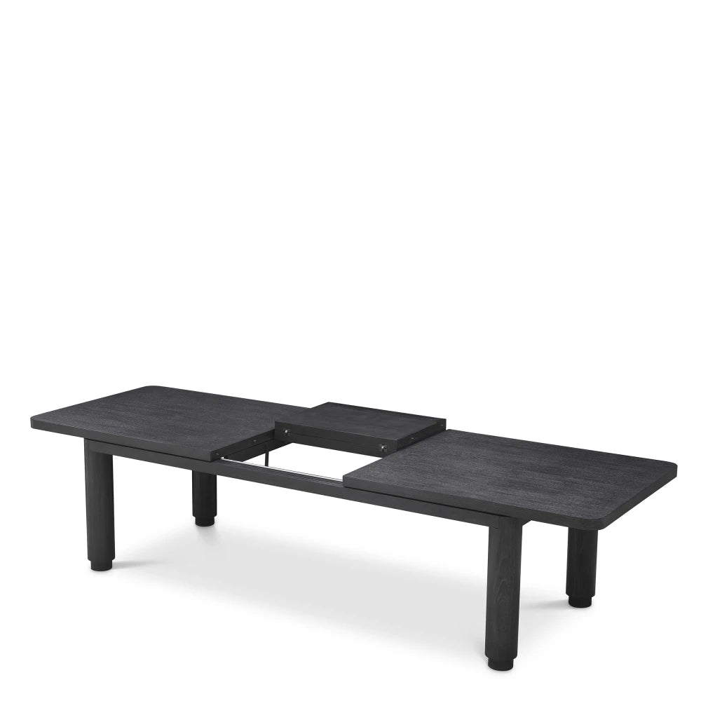 Masa extensibila din Furnir de stejar Negru L240-310xH80cm Atelier S Eichholtz