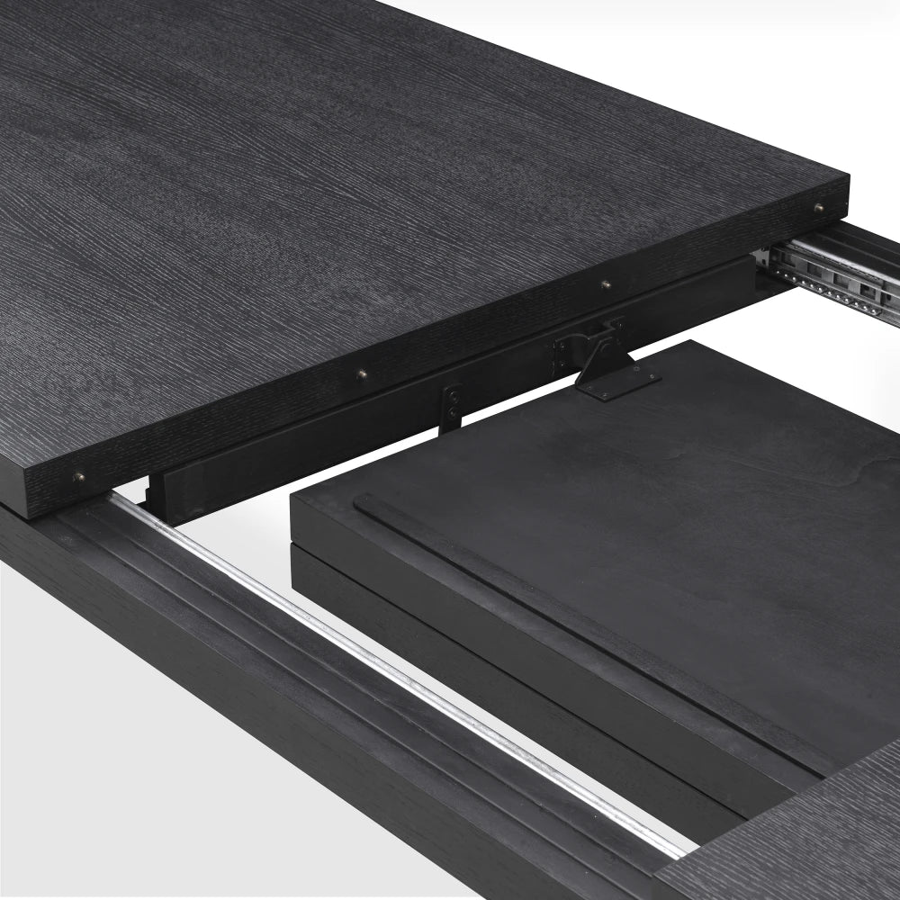 Masa extensibila din Furnir de stejar Negru L240-310xH80cm Atelier S Eichholtz